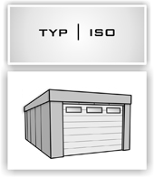 Systembox Fertiggarage Typ ISO